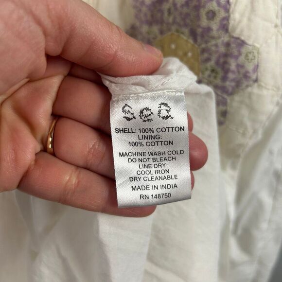 SEA NEW YORK Violette Patch Puff Sleeve Midi Dress M - Picture 8 of 9